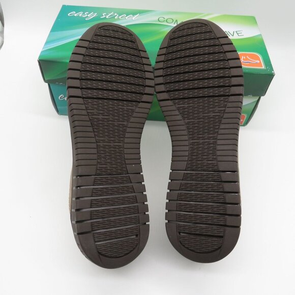 Easy Street Women's Brown Slip-On Flats With Comfort Sole 9.5 NEW - Picture 7 of 7